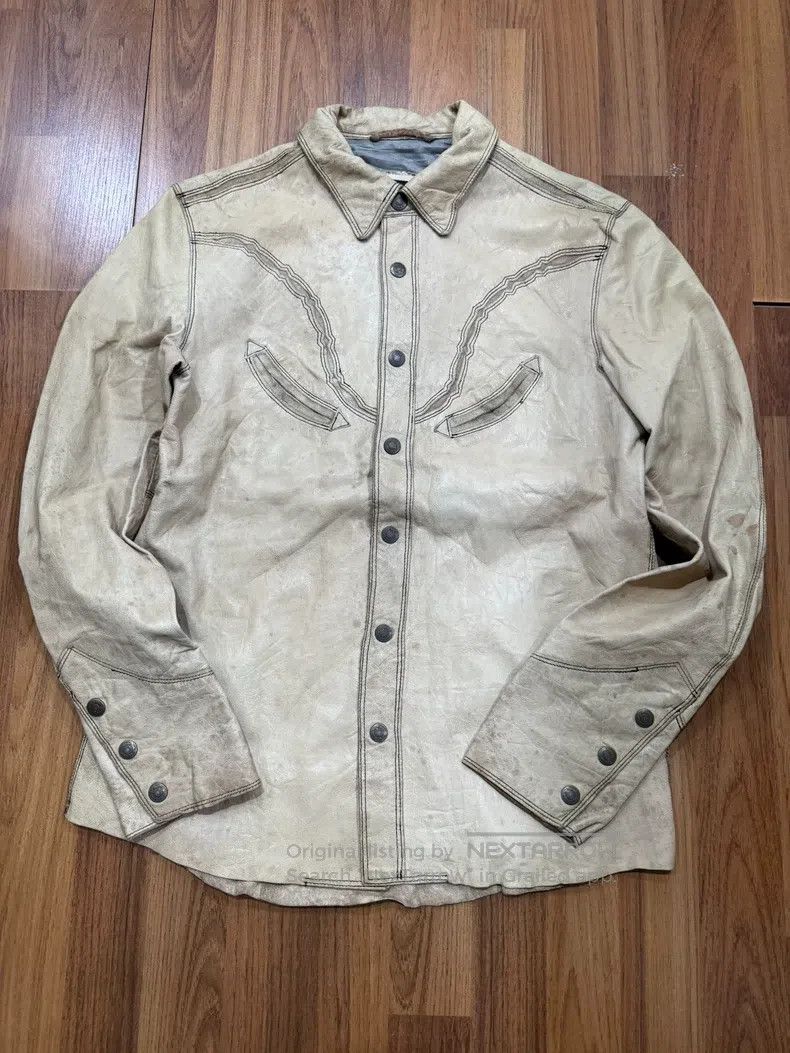 Schott Schott Western leather shirt Size US M / EU 48-50 / 2 - 1 Thumbnail