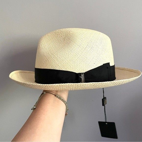 Borsalino Borsalino Straw Panama Hat - made in Italy, NWTs 🇮🇹 Size ONE SIZE - 3 Thumbnail