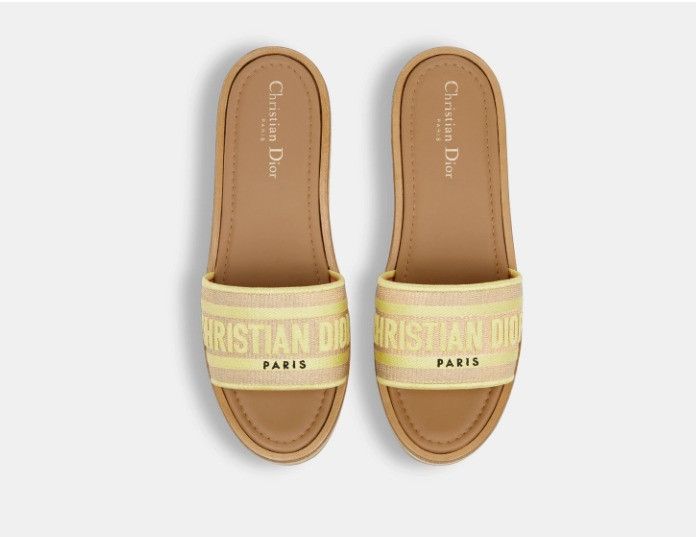 Dior o1w1db10425 KCO052E Platform Slides Size US 8 / IT 38 - 3 Thumbnail
