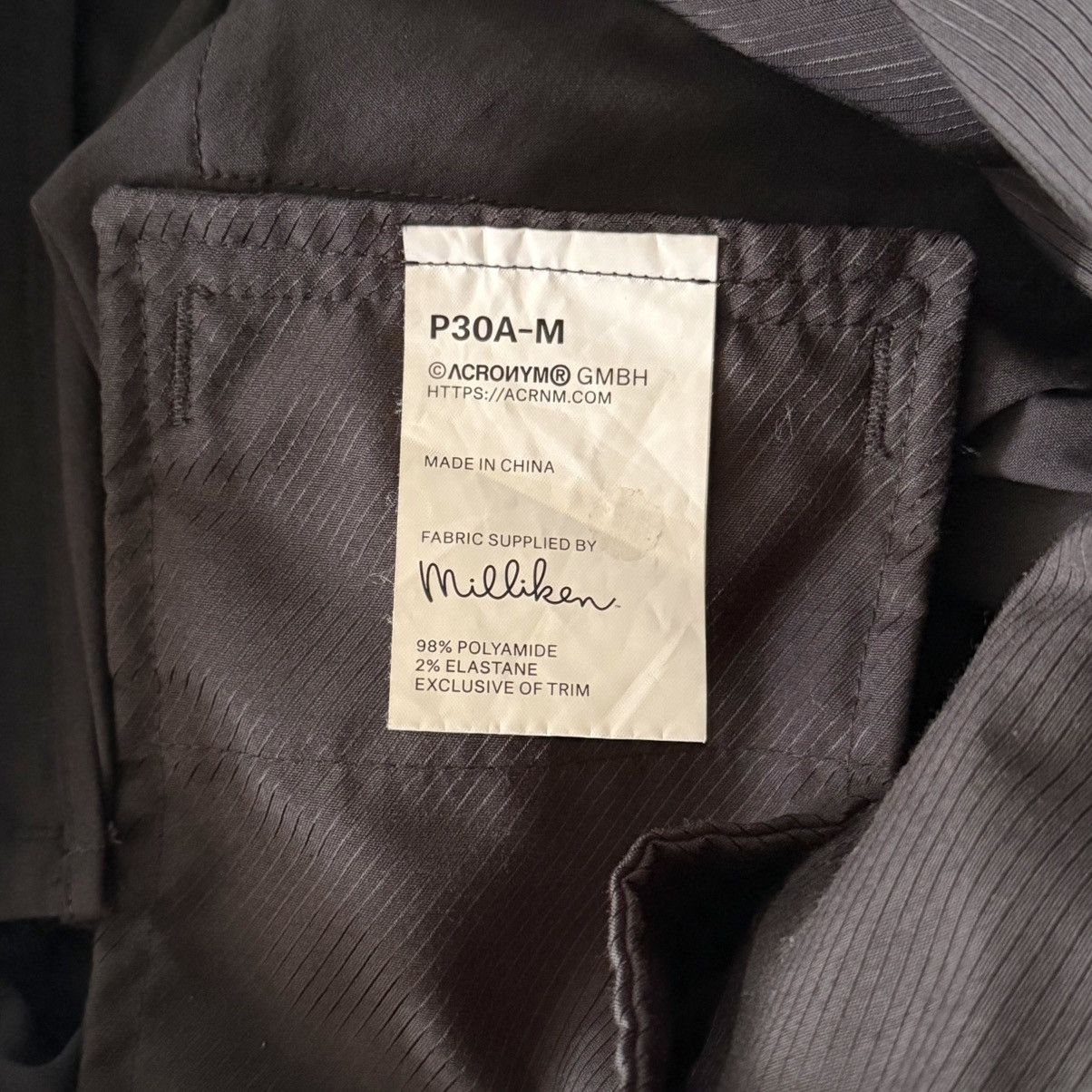 Acronym Acronym P30A-M sz XXS Size US 27 - 6 Thumbnail