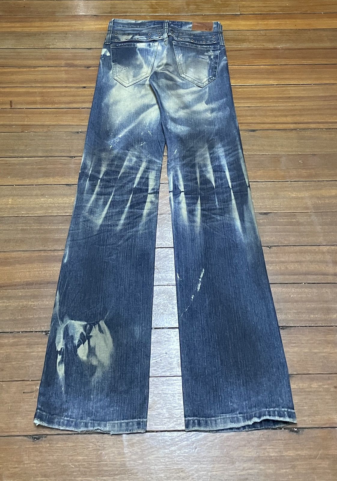 14th Addiction × Le Grande Bleu (L.G.B.) Rare Design Vintage Brand Korea Blue Jeans 2000s Size US 31 - 2 Thumbnail