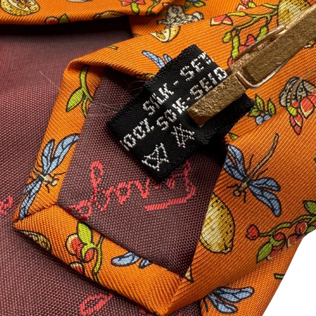 Salvatore Ferragamo Salvatore Ferragamo Silk Tie,Orange, Made in Italy, Like New Size ONE SIZE - 5 Thumbnail