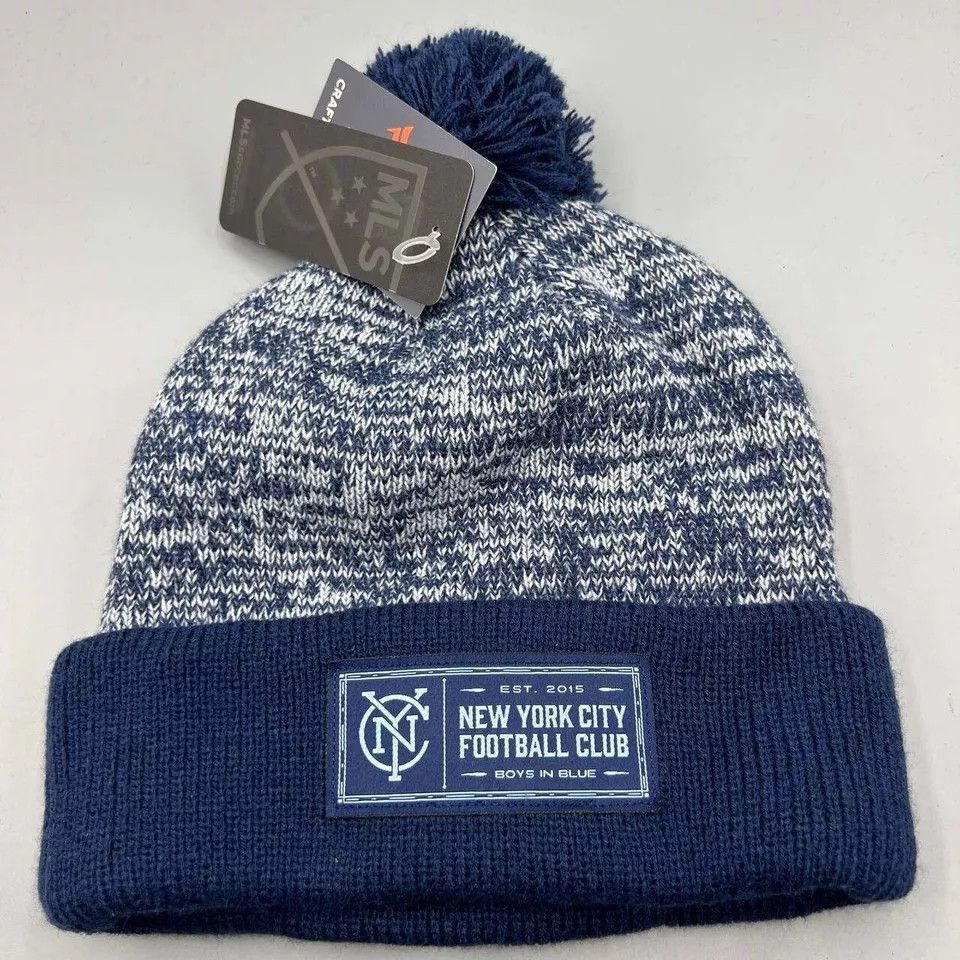 Other New York City FC Hat Men Fanatics MLS Cuffed Beanie Pom Pom Size ONE SIZE - 4 Thumbnail