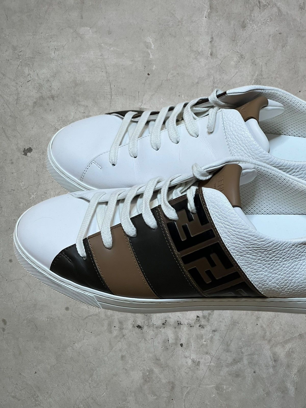 Fendi Fendi Leather Sneakers Size US 11 / EU 44 - 2 Thumbnail