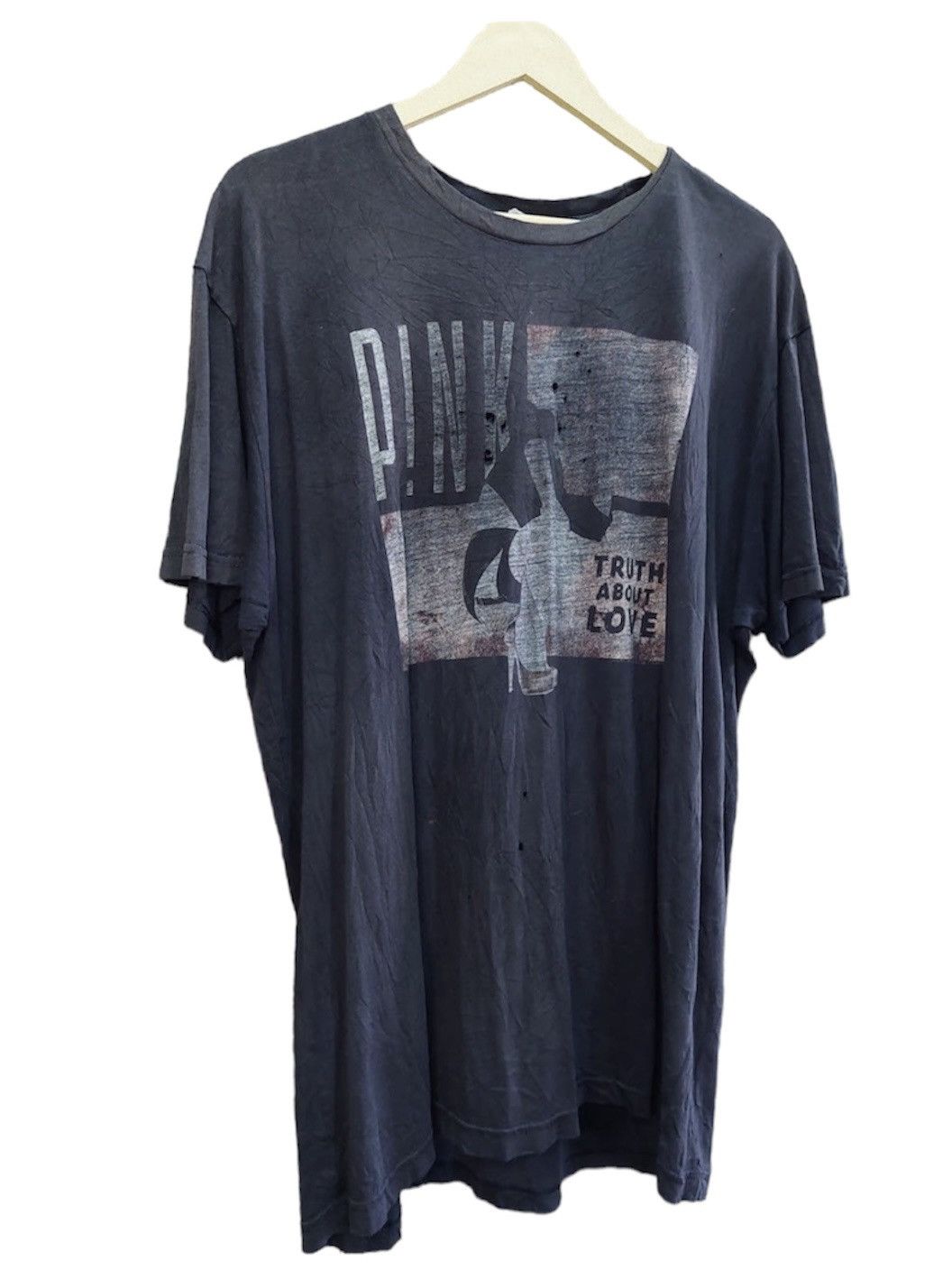 Band Tees × Vintage Thrashed Distressed Faded Pink Tour Concert Size US L / EU 52-54 / 3 - 16 Thumbnail