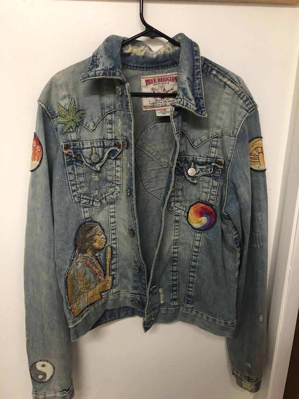 Men's True Religion Jean Jacket Size XL Rare Vintage Nice