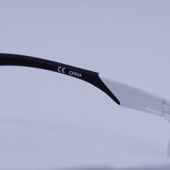 Nike Nike RUN X2 D 101 Sunglasses White/Black Shield Frame, Clear Size ONE SIZE - 5 Thumbnail