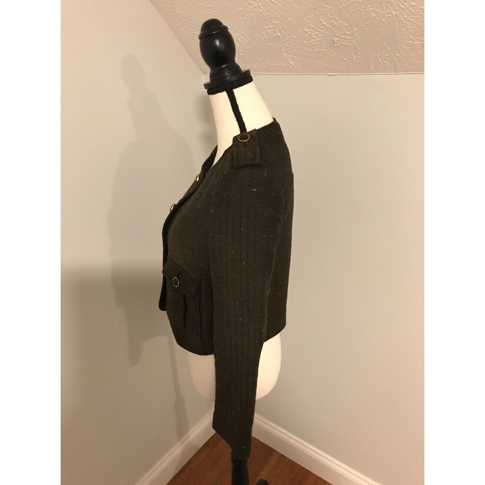 Anthropologie Anthropologie Cartonnier Brigade Brown Tweed Blazer - 2 NWT Size XS / US 0-2 / IT 36-38 - 3 Thumbnail