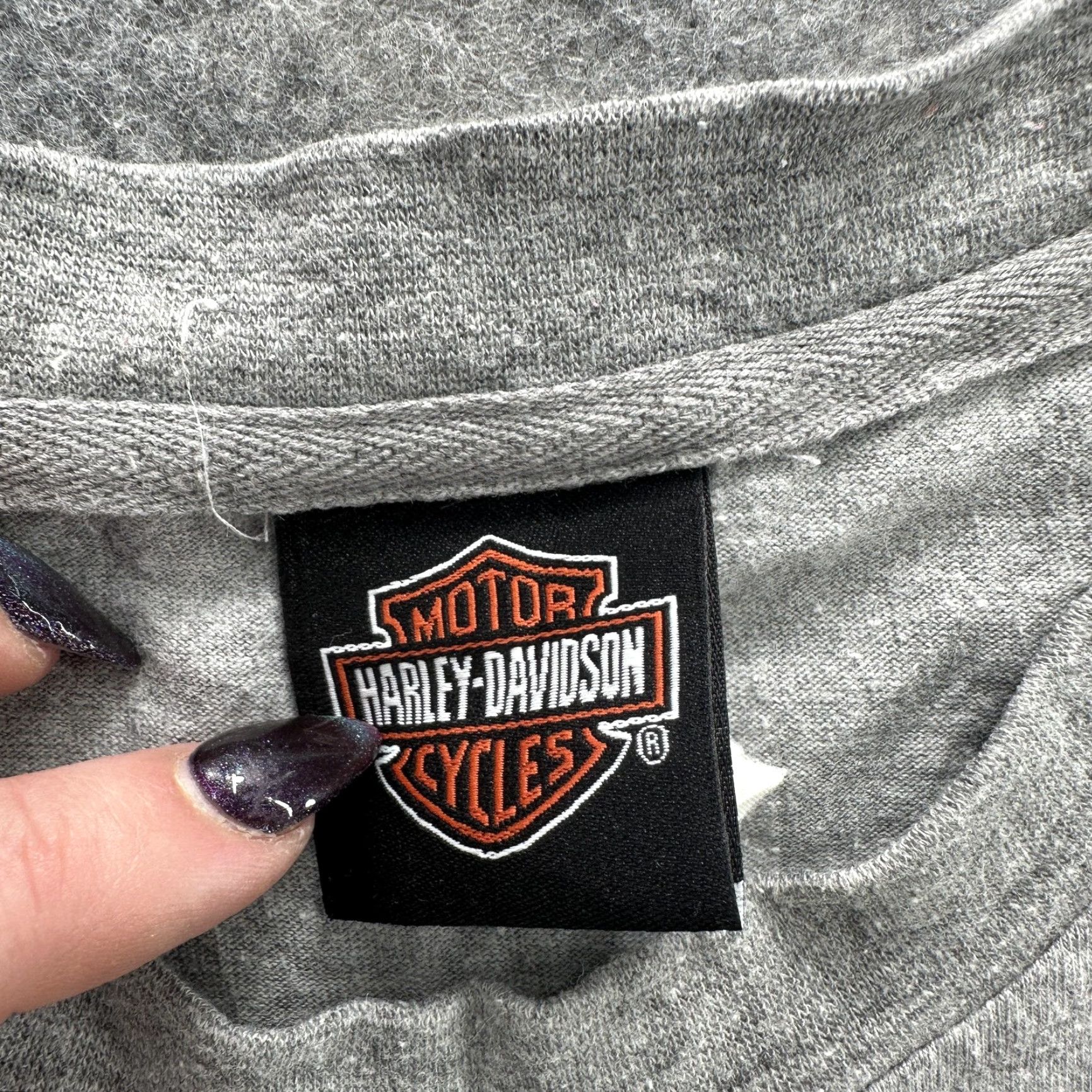 Harley Davidson VINTAGE/ Harley-Davidson Shirt Mens XL Gray Atlanta Georgia Bar Shield Tee Motorcycle Biker Logo Size US XL / EU 56 / 4 - 7 Thumbnail