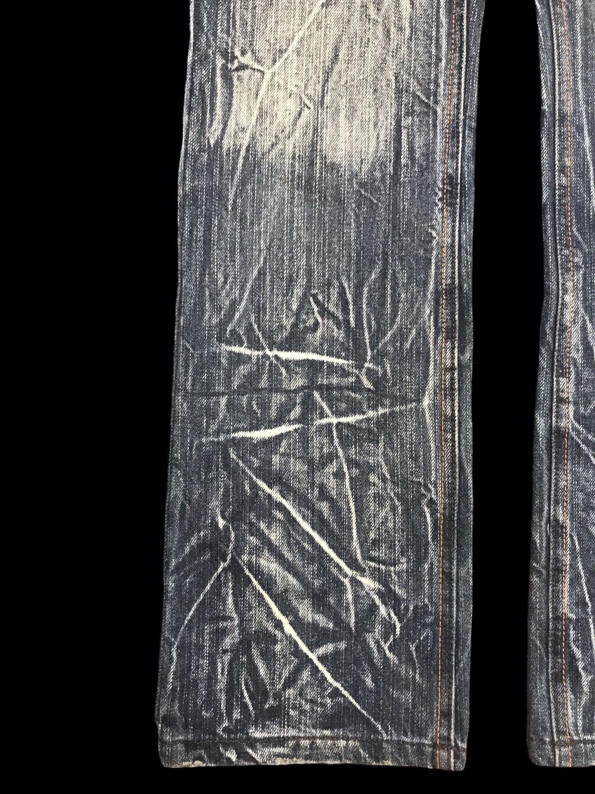 Japanese Brand 💥SICK💥CLONEDEVGRU Rare Thunder Fades Jeans F237 Size US 31 - 9 Thumbnail