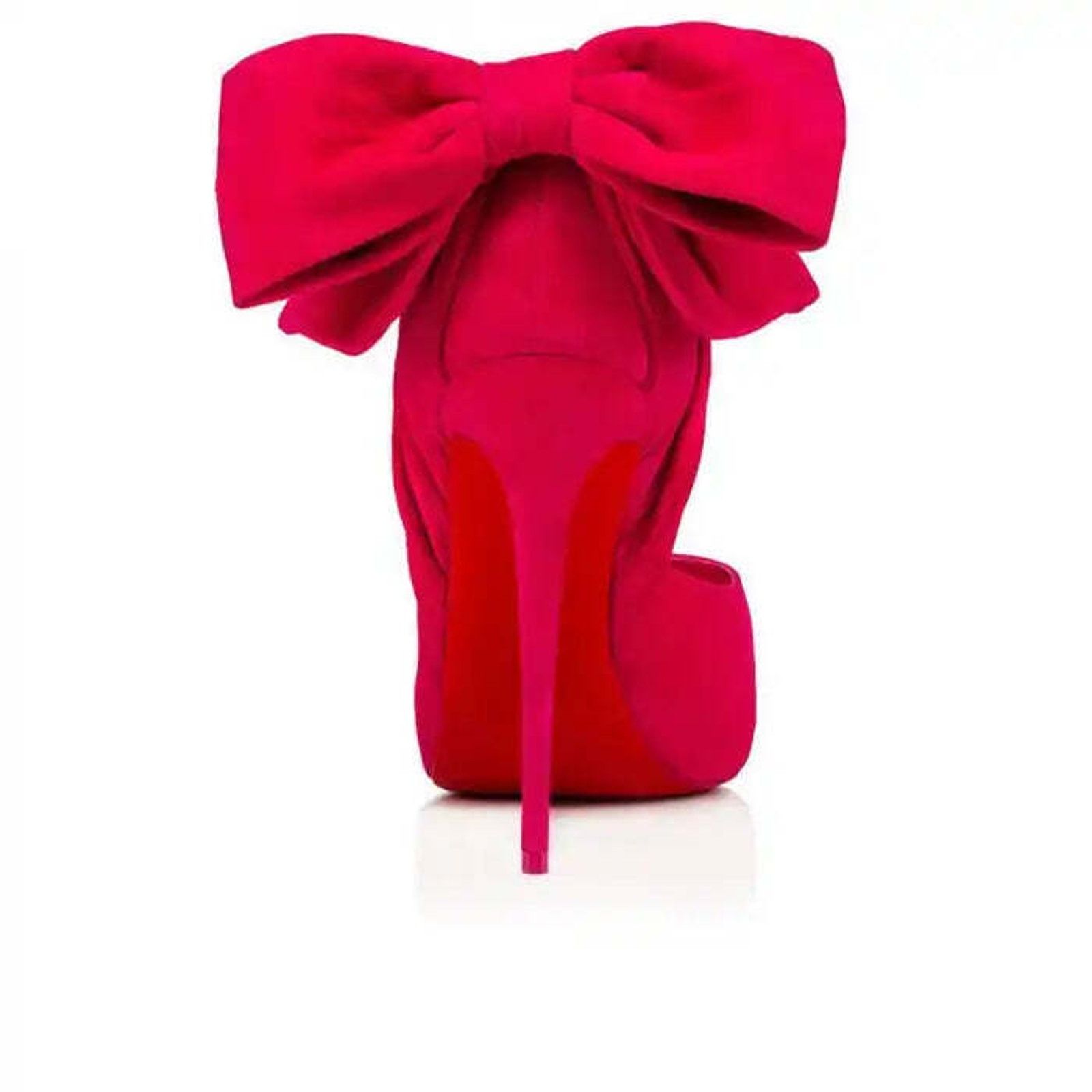 Christian Louboutin Rabakate Alta 120 Bomba Pink Suede Platform Heel Pump 37.5 Size US 7.5 / IT 37.5 - 9 Thumbnail
