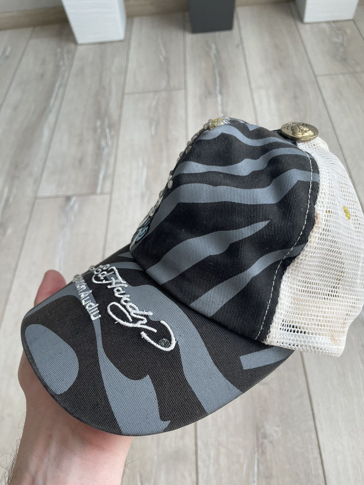 Christian Audigier × Ed Hardy × Vintage Vintage Don Ed Hardy by Christian Audigier Cap Y2K hat Size ONE SIZE - 4 Thumbnail