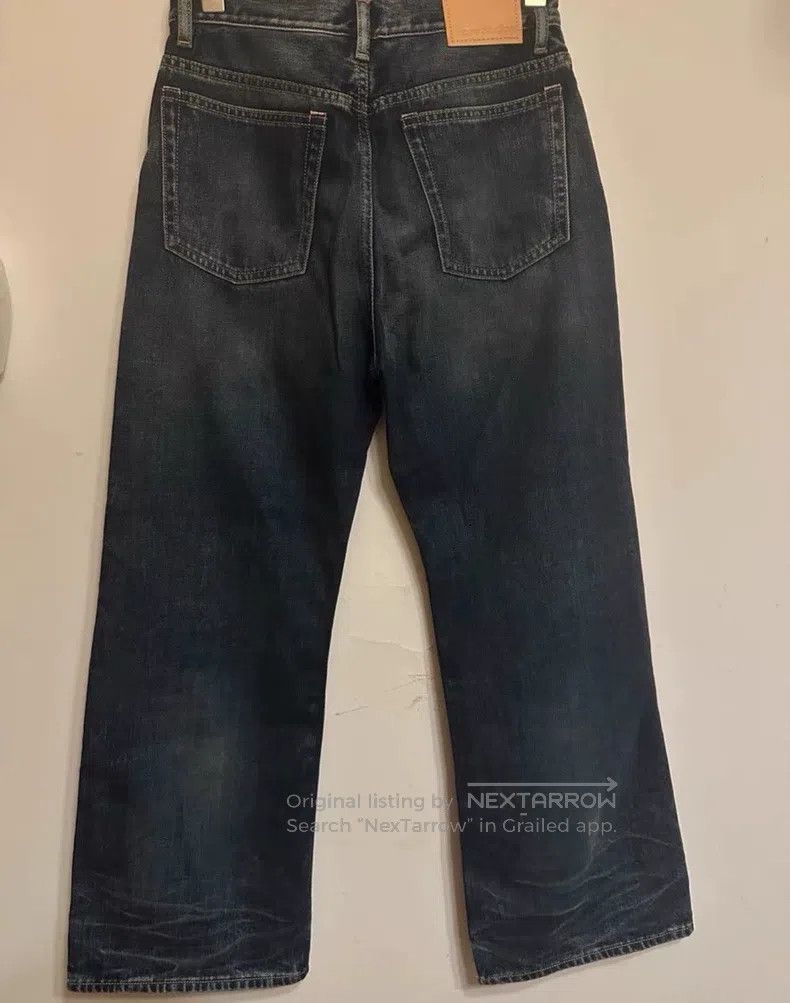 Acne Studios Acne Studios Blue water ripple washed distressed wide-leg Size US 30 / EU 46 - 2 Thumbnail