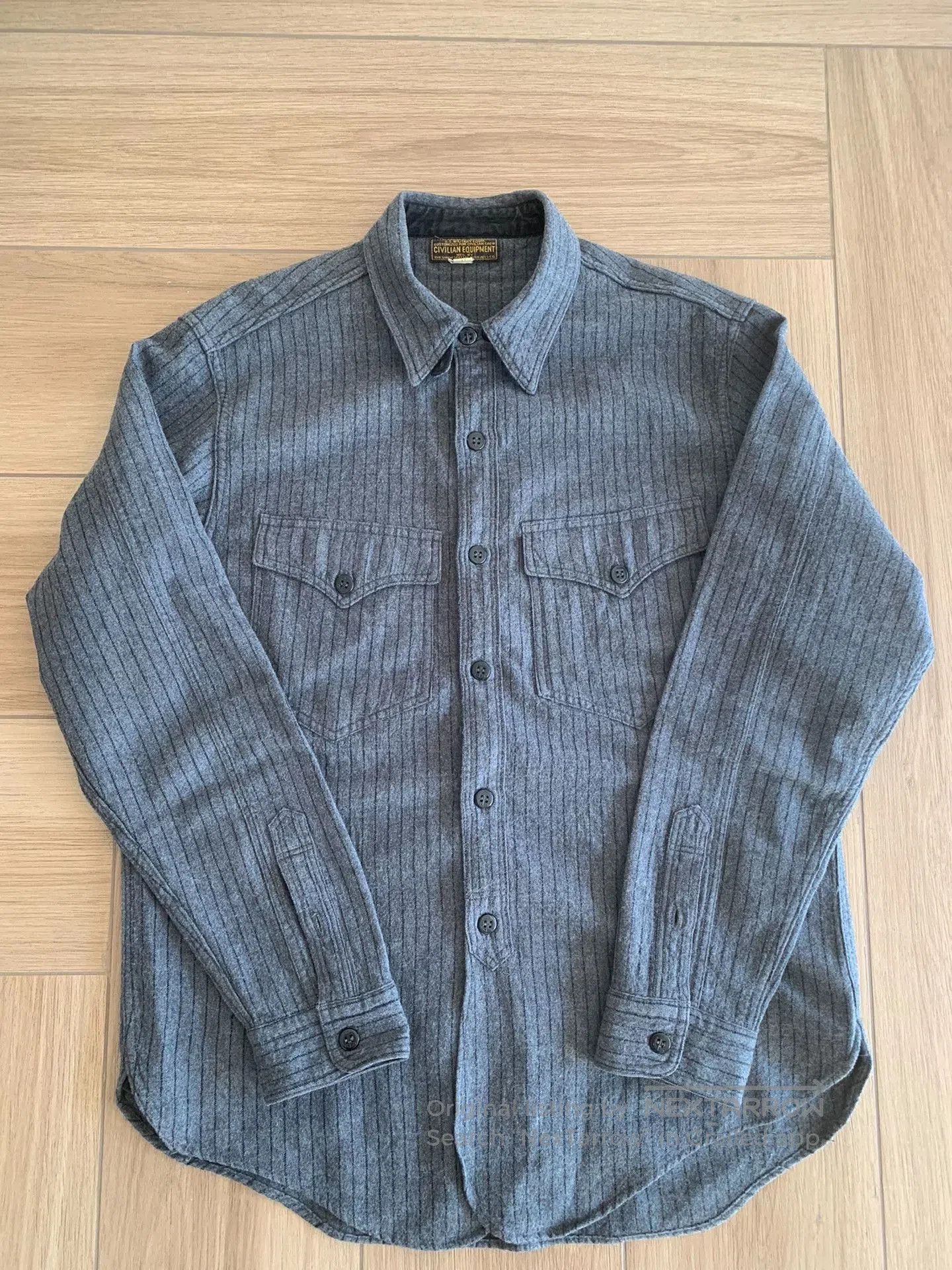 Freewheelers Freewheelers US Navy Officer Cotton Wool Shirt. Size US L / EU 52-54 / 3 - 1 Thumbnail