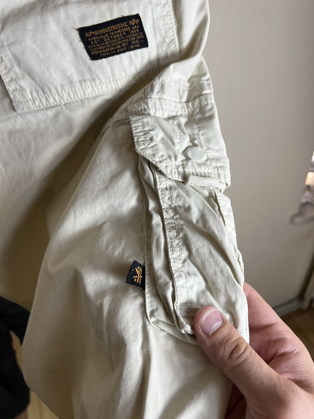 Alpha Industries Y2K Alpha Industries Military Cargo Shorts — Beige Utility Size US 36 / EU 52 - 12 Thumbnail