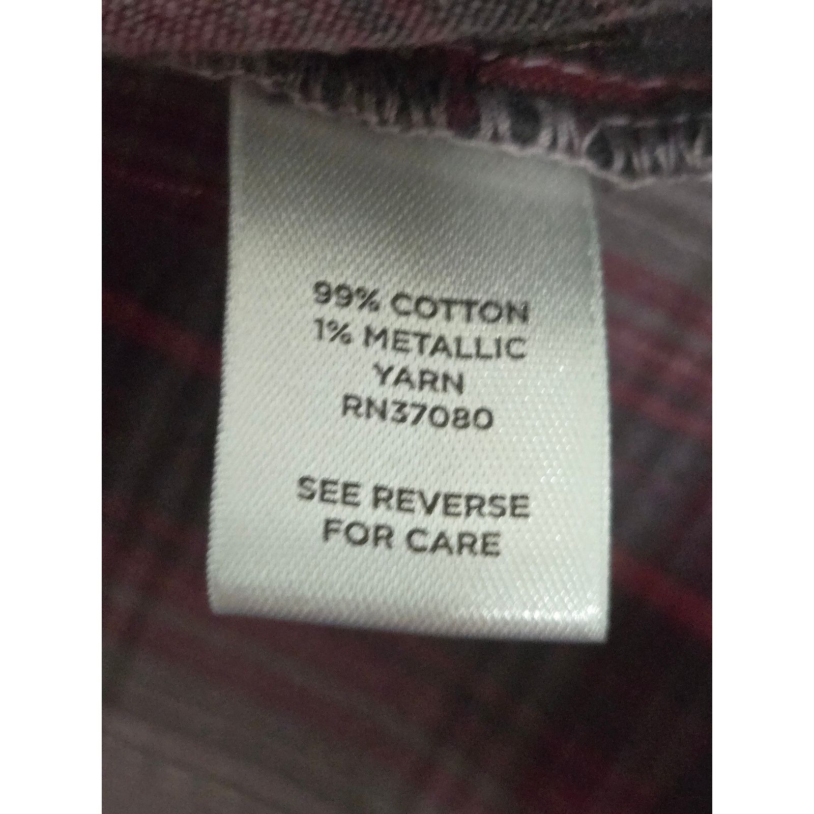 Other Cato Woman Red Burgundy Plaid Henley Top 18W/20W Plus Size XXL / US 16-18 / IT 52-54 - 6 Thumbnail