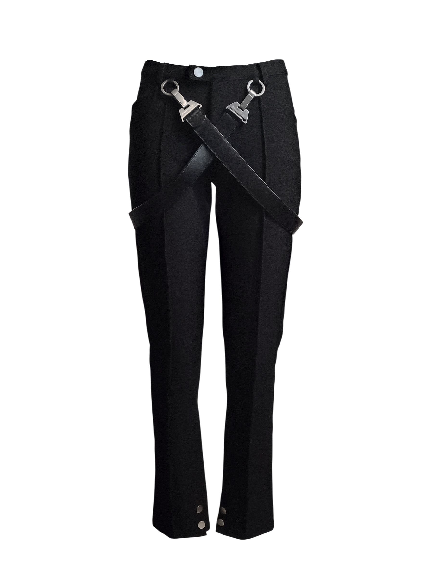 Pieces Uniques PIÈCES UNIQUES AW19 'MOON & SUN' BLACK BONDAGE TROUSERS Size 25" / US 0 / IT 36 - 1 Thumbnail