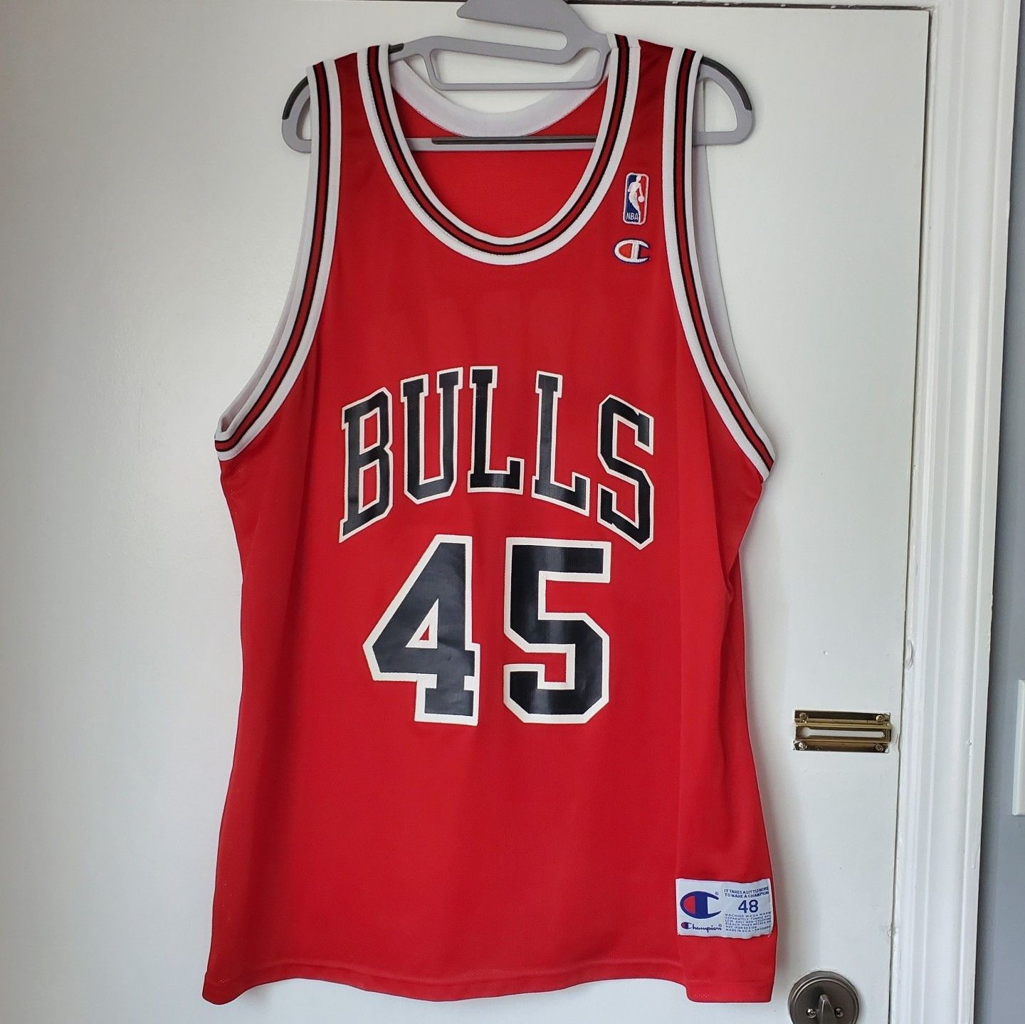 Champion Vintage 1995 Champion Jordan Chicago Bulls #45 NBA Jersey Size US XL / EU 56 / 4 - 2 Thumbnail