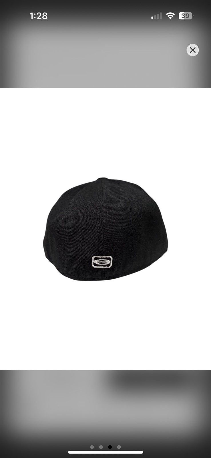 Other YVL Fitted Hat 7 1/4 White on Black Size ONE SIZE - 3 Thumbnail