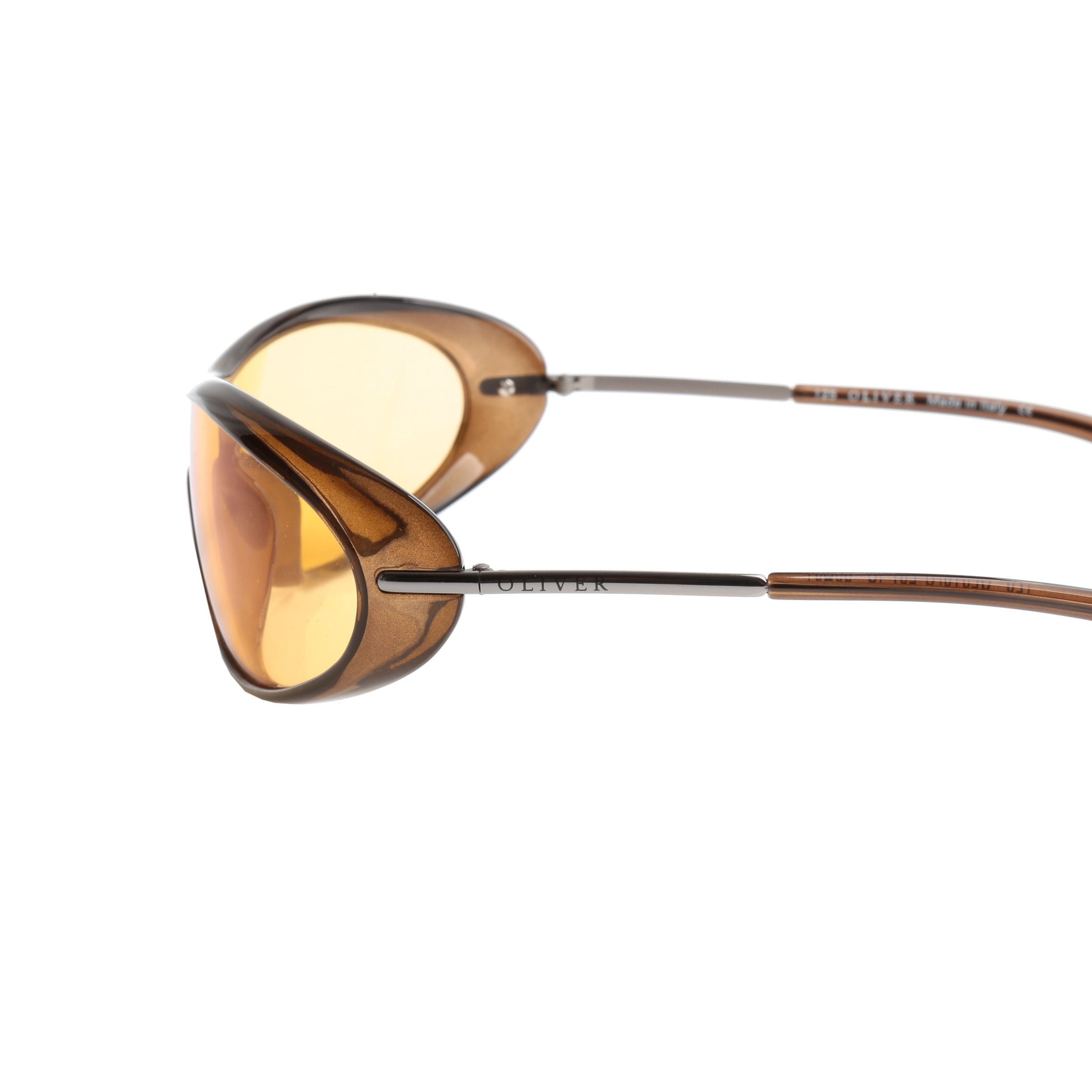 Valentino Oliver by Valentino 90's Transparent Brown Pilot Sunglasses Size ONE SIZE - 3 Thumbnail