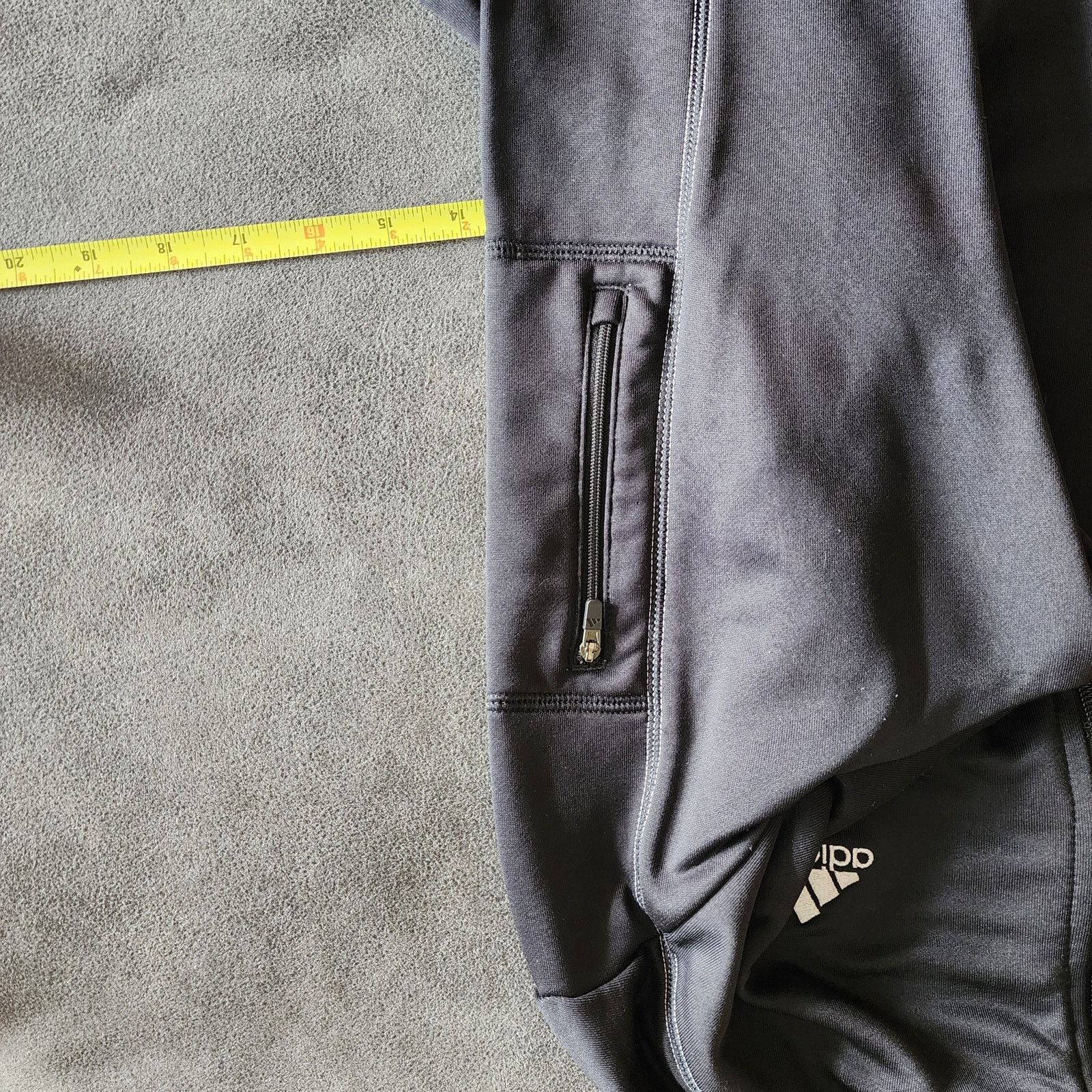 Adidas Adidas Men's L Black Classic Track Jacket 3-Stripes Size US L / EU 52-54 / 3 - 6 Thumbnail