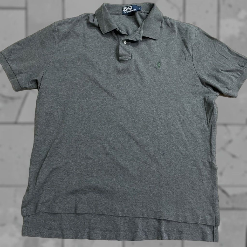 Polo Ralph Lauren Polo Ralph Lauren Polo Shirt Men L 100% Cotton Gray Mens Size US L / EU 52-54 / 3 - 1 Thumbnail