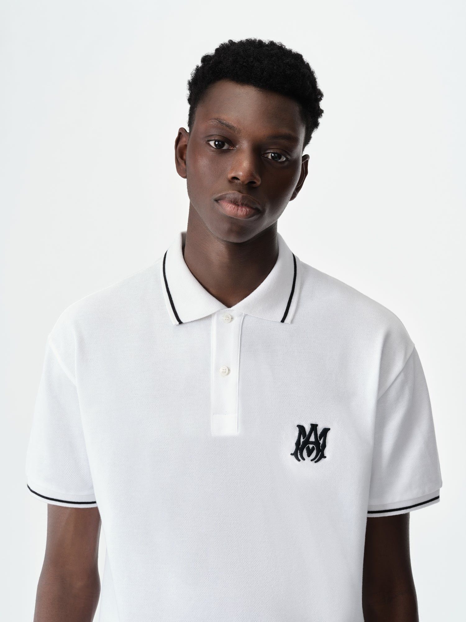 Amiri o1orln0326 Core Logo Polo Shirt in White Size US S / EU 44-46 / 1 - 5 Thumbnail