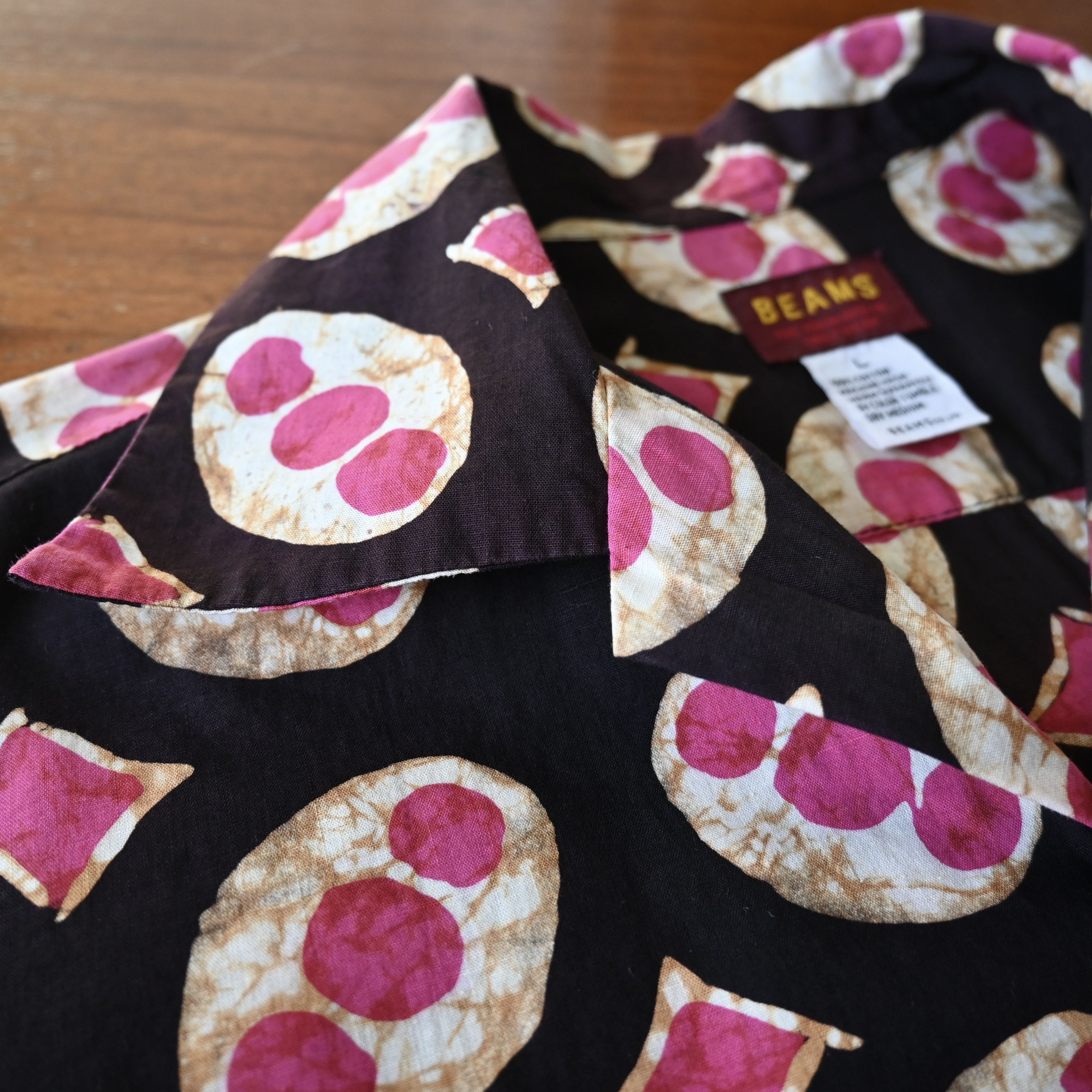 Beams Japan Vintage 1990s BEAMS authentic batik cotton Hawaiian shirt Size US L / EU 52-54 / 3 - 12 Thumbnail