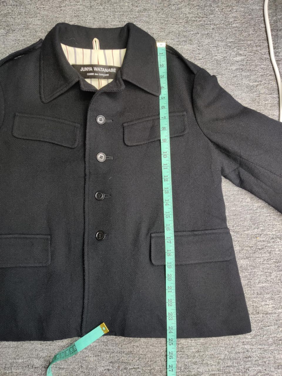 Junya Watanabe Vintage Junya Watanabe Comme Des Garcons Wool Coat Jacket Size US M / EU 48-50 / 2 - 13 Thumbnail