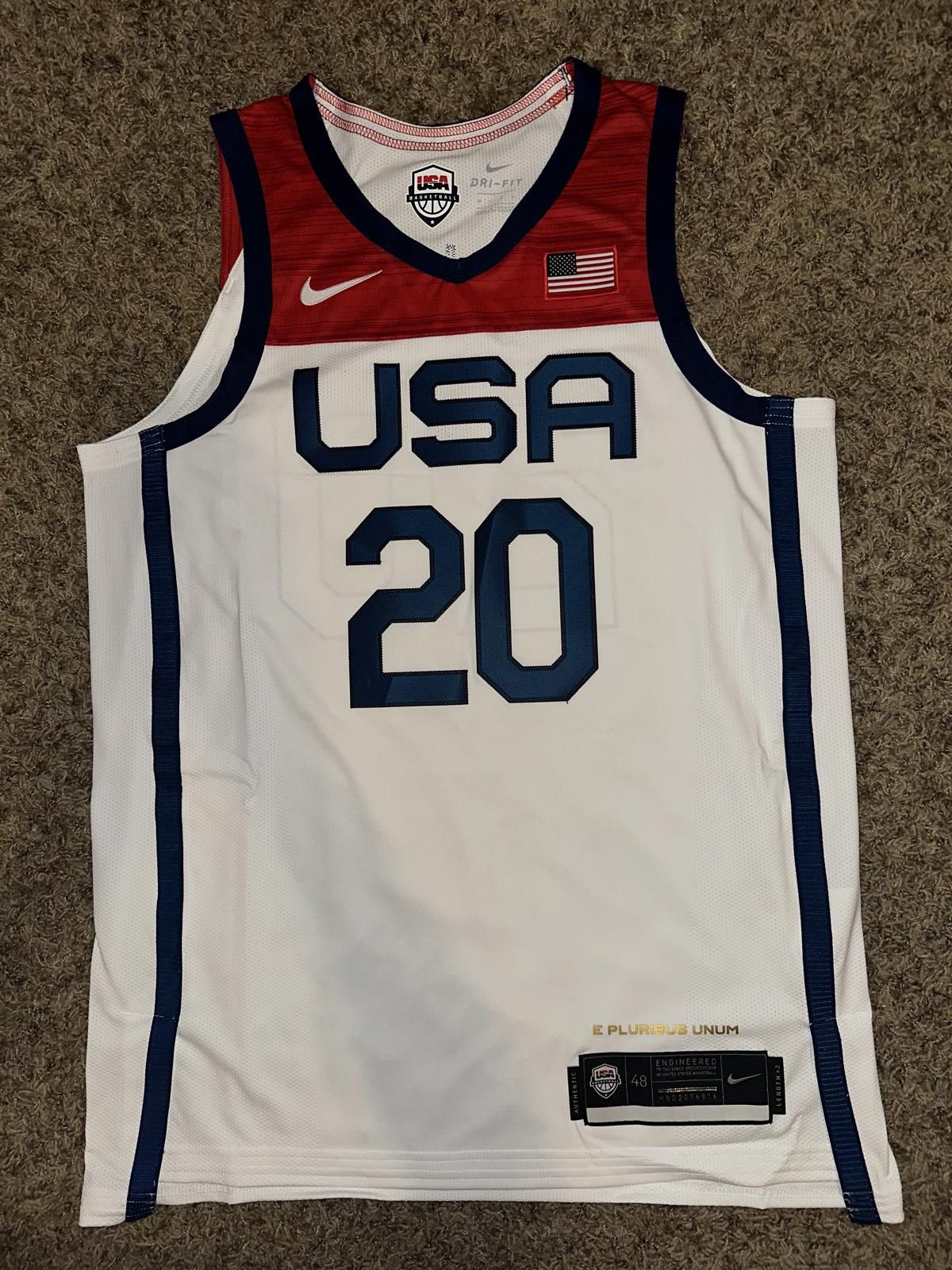 Nike Nike Team USA Basketball 2020/21 Olympics Home Jersey Size US L / EU 52-54 / 3 - 1 Thumbnail