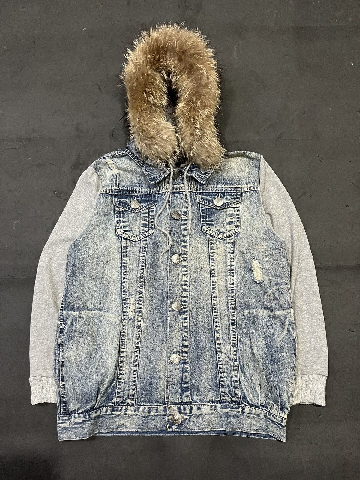 Japanese Brand Dig deep fur hoodie ifsixwasnine lgb styled Size US M / EU 48-50 / 2 - 1 Thumbnail