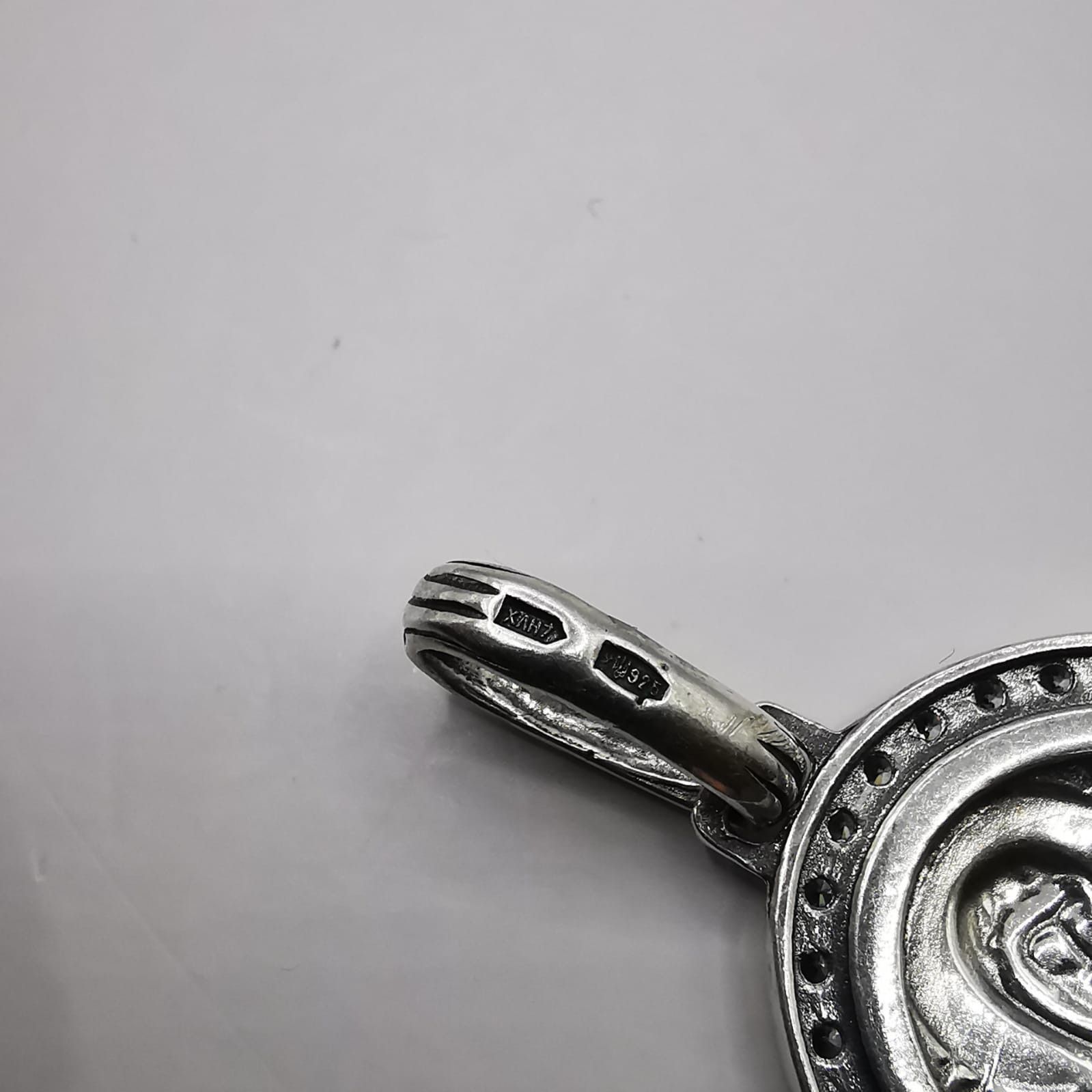 Sterling Silver Vintage Pendant Mother of God"925 Sterling Silver 3,62g Size ONE SIZE - 7 Thumbnail