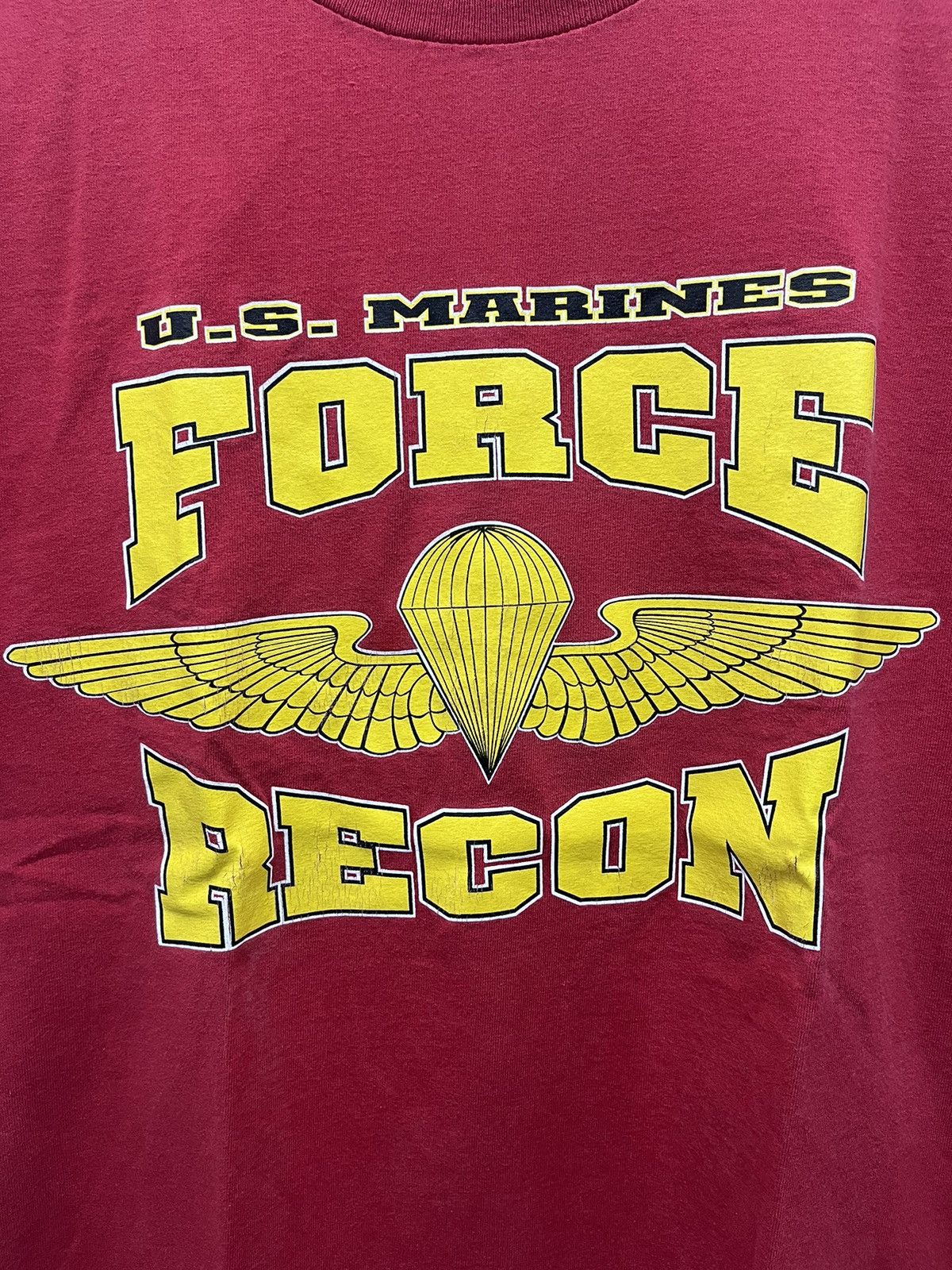 Vintage VTG Military U.S Marines Force Recon Tees Size US L / EU 52-54 / 3 - 2 Thumbnail