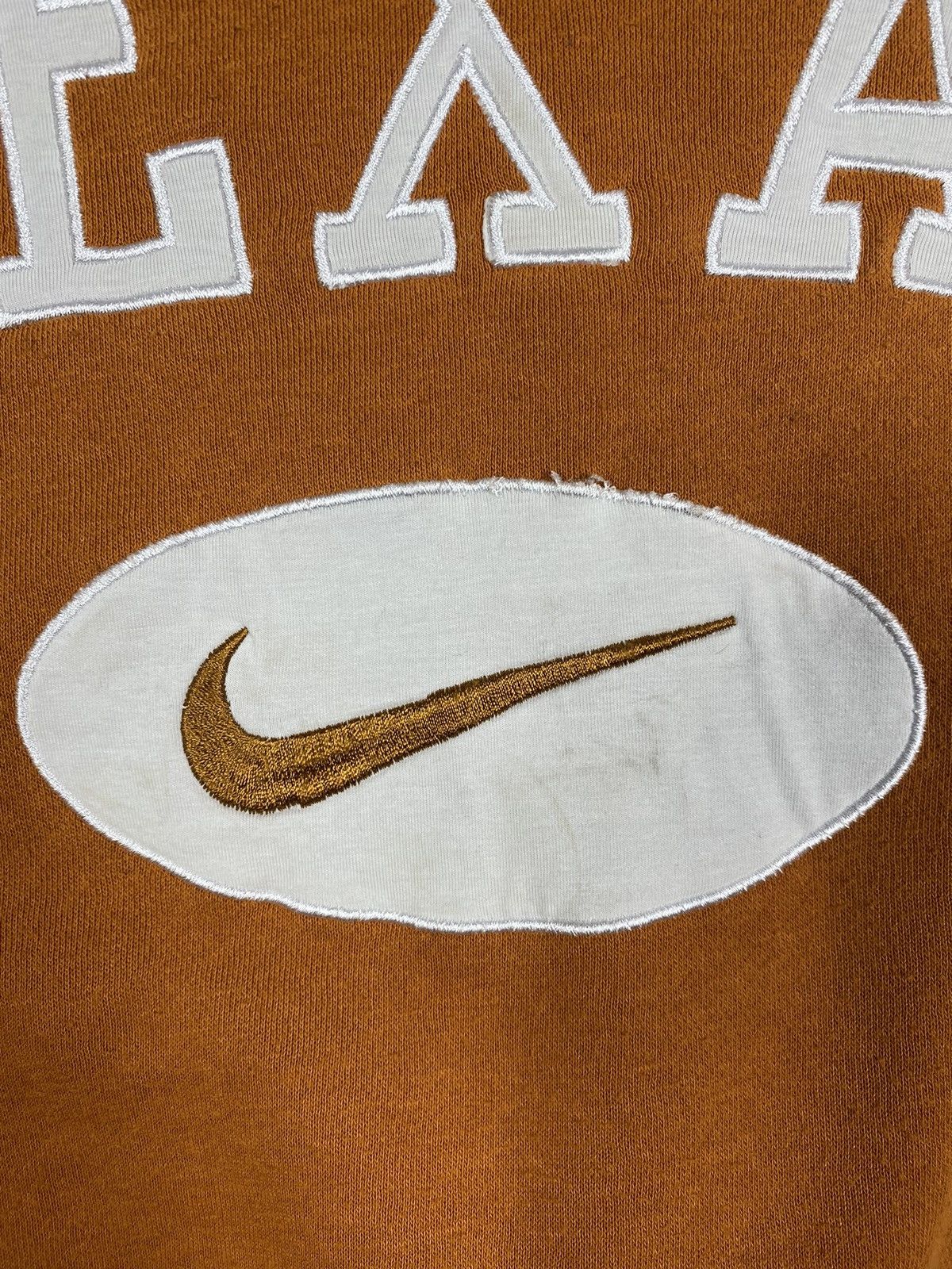 Nike Nike Texas Center Swoosh Sweatshirt Vintage 90s Orange Size US S / EU 44-46 / 1 - 8 Thumbnail