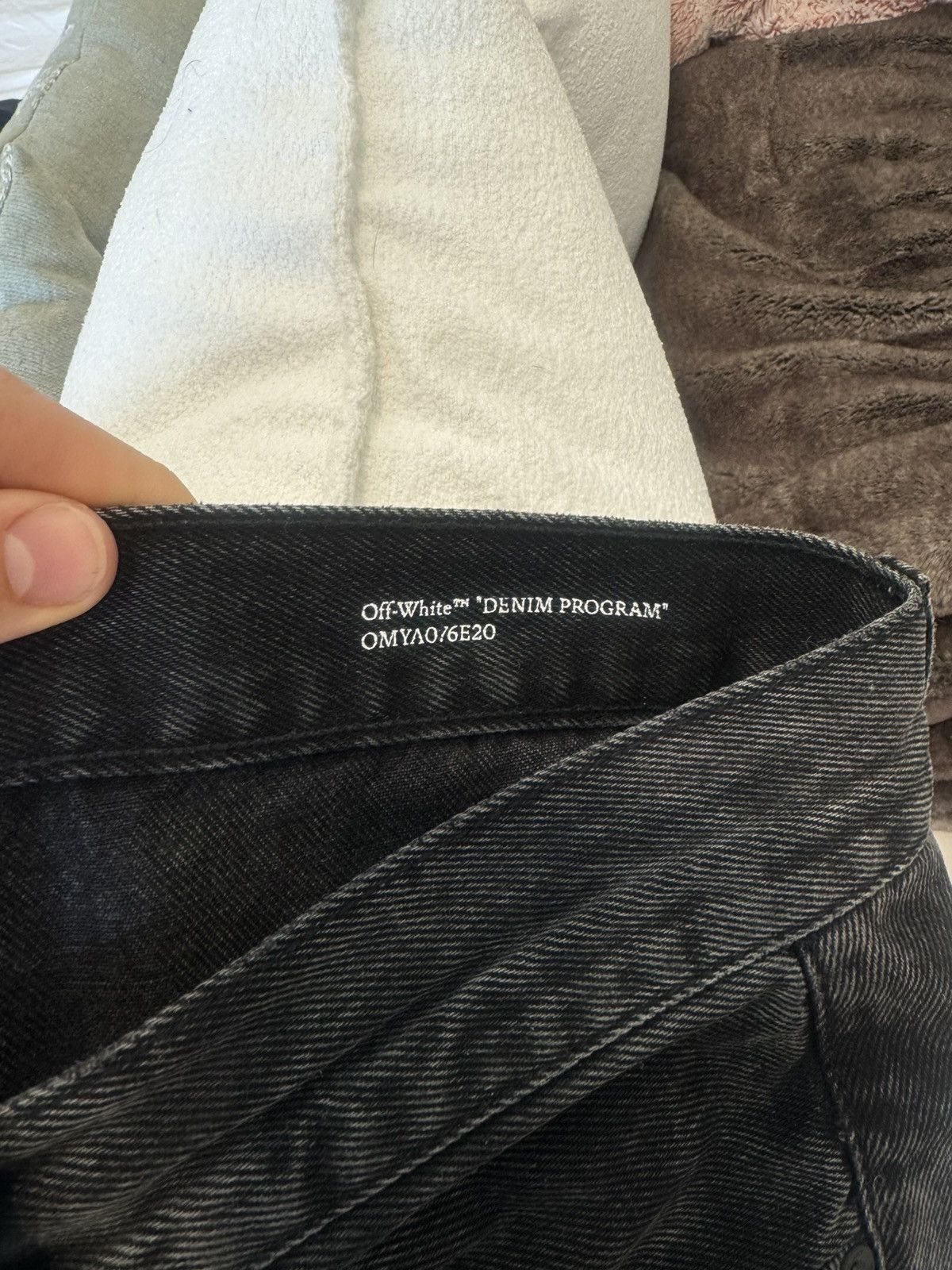 Off-White Off white logo denim slim fit Size US 33 - 4 Thumbnail