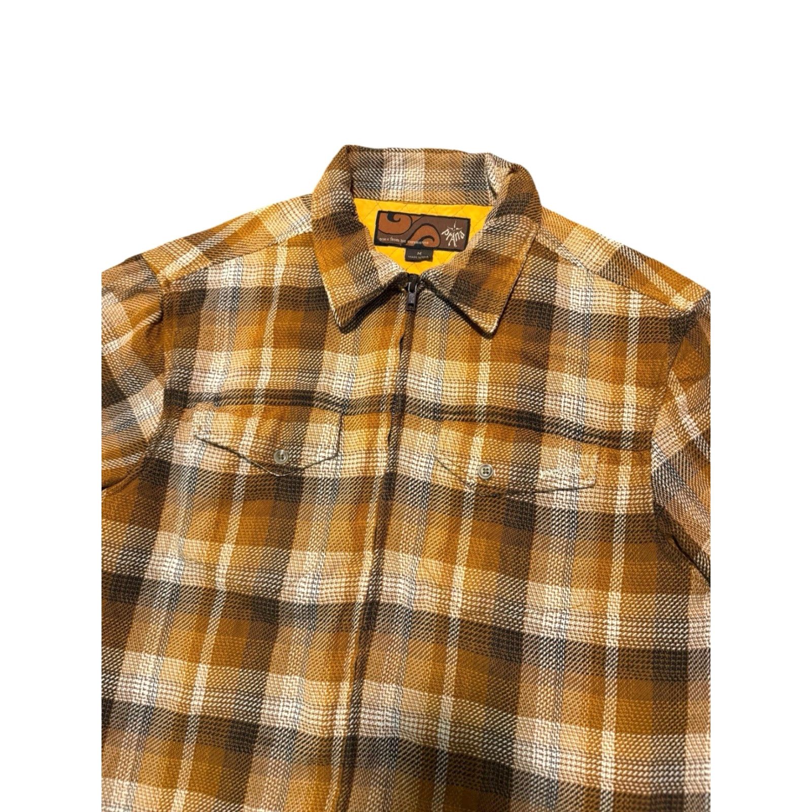 Prana VINTAGE Prana Heritage Zip Flannel Shirt Jacket Prana Heritage Zip Flannel Shirt Jacket Men L Gold Plaid Shacket Workwear Size US M / EU 48-50 / 2 - 6 Thumbnail