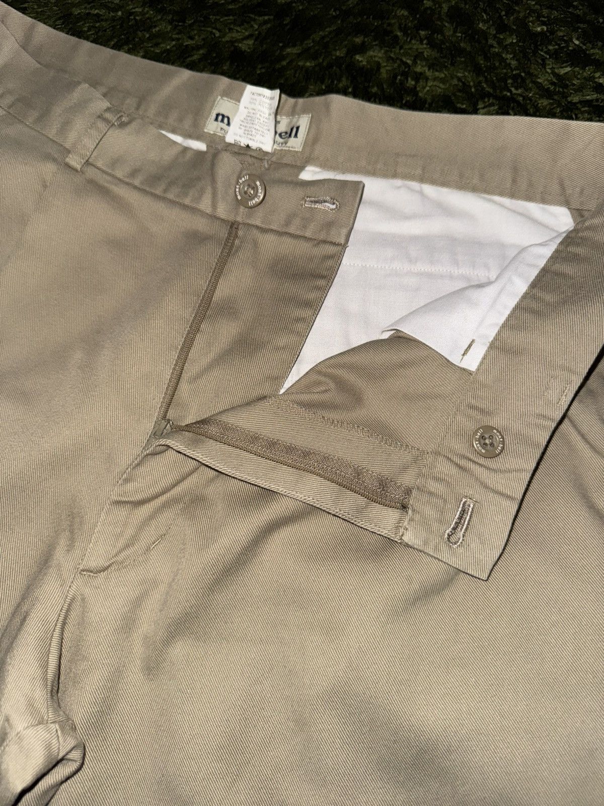 Montbell [90] mont bell japan two tucked washed cotton chino pants Size US 33 - 3 Thumbnail