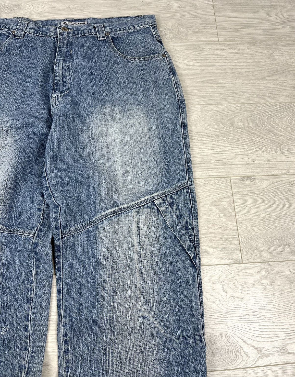 If Six Was Nine × Vintage Just Jeans Vintage Baggy Wide Washed Denim Pants Y2K Size US 36 / EU 52 - 4 Thumbnail