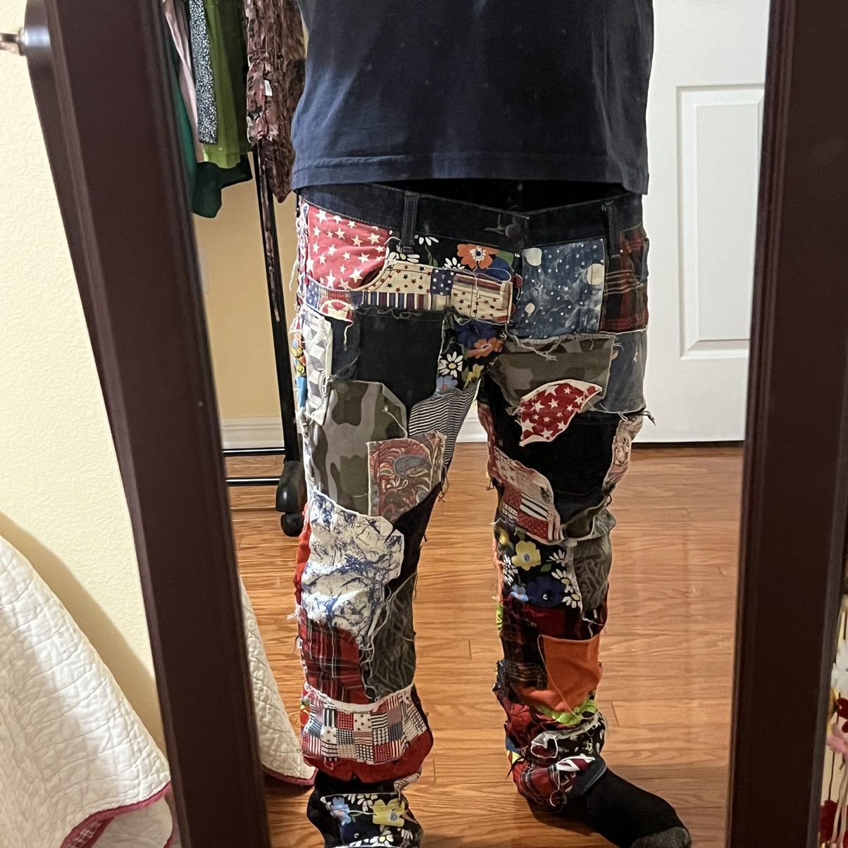 Hypebeast × Japanese Brand × Vintage Vintage Patchwork Kapital Style Denim Biepa Size US 36 / EU 52 - 3 Thumbnail