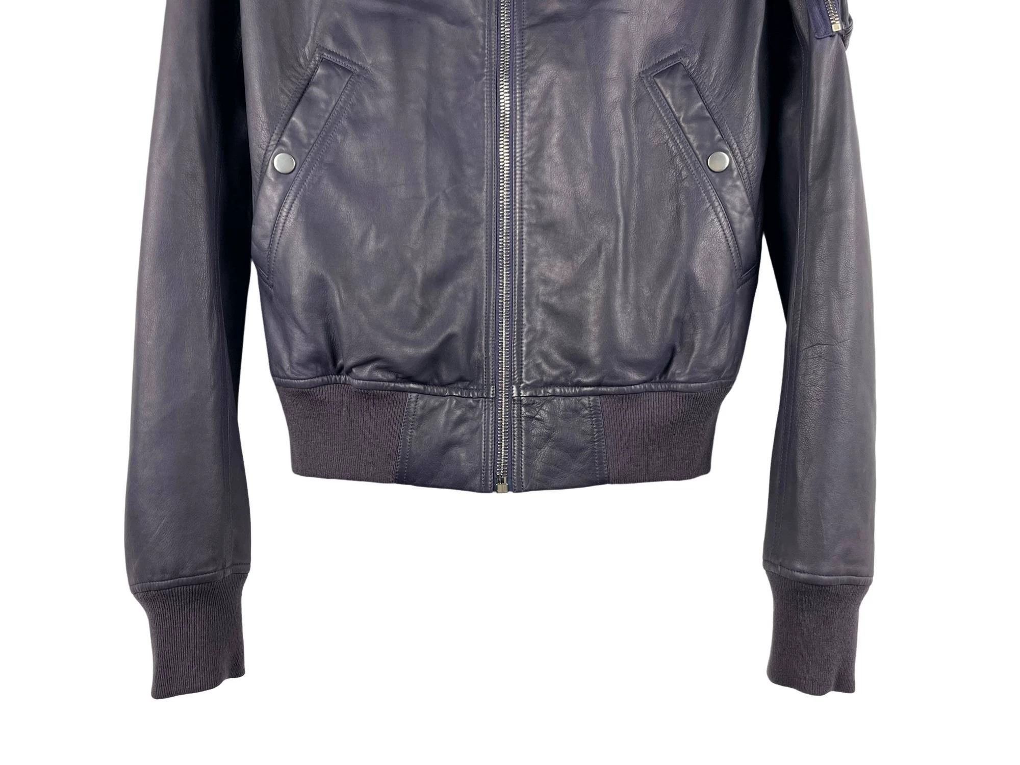 Rick Owens Rick Owens FW17 Raglan Lambskin Leather Bomber Jacket Size US M / EU 48-50 / 2 - 4 Thumbnail