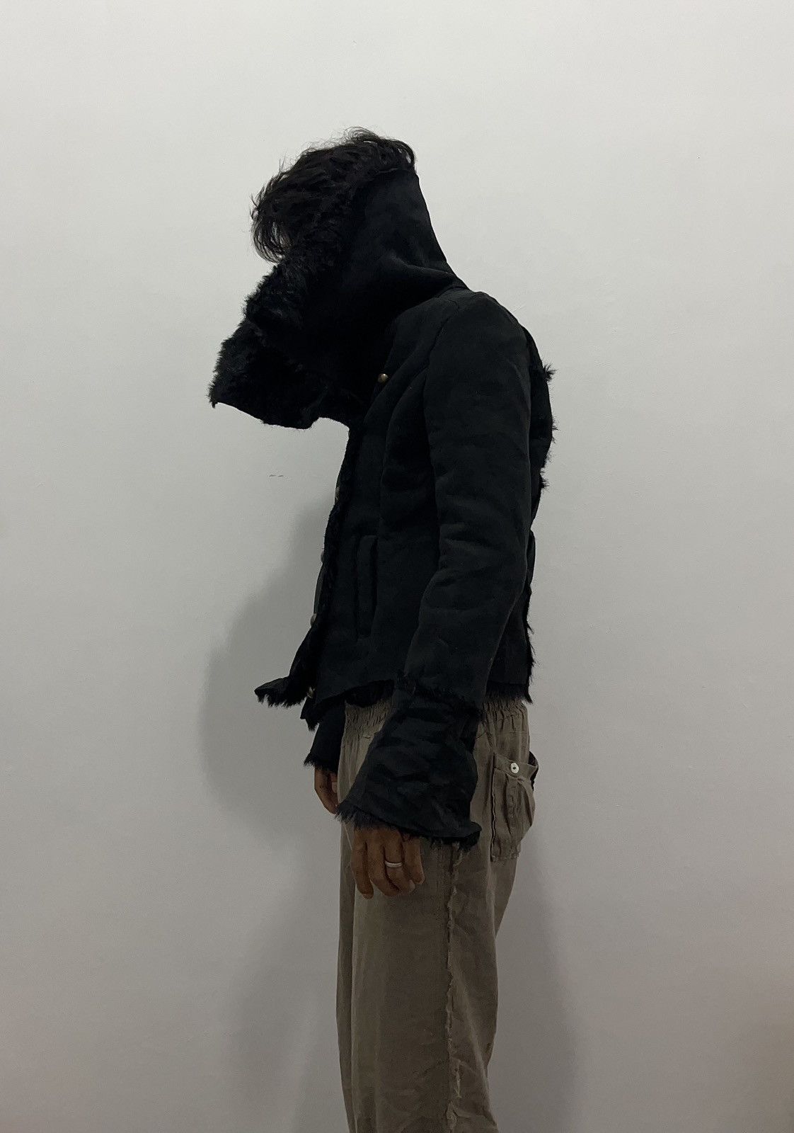 If Six Was Nine Rare SLY If Six Was Nine Asymmetric Style Suede GothicJacket Size US M / EU 48-50 / 2 - 4 Thumbnail