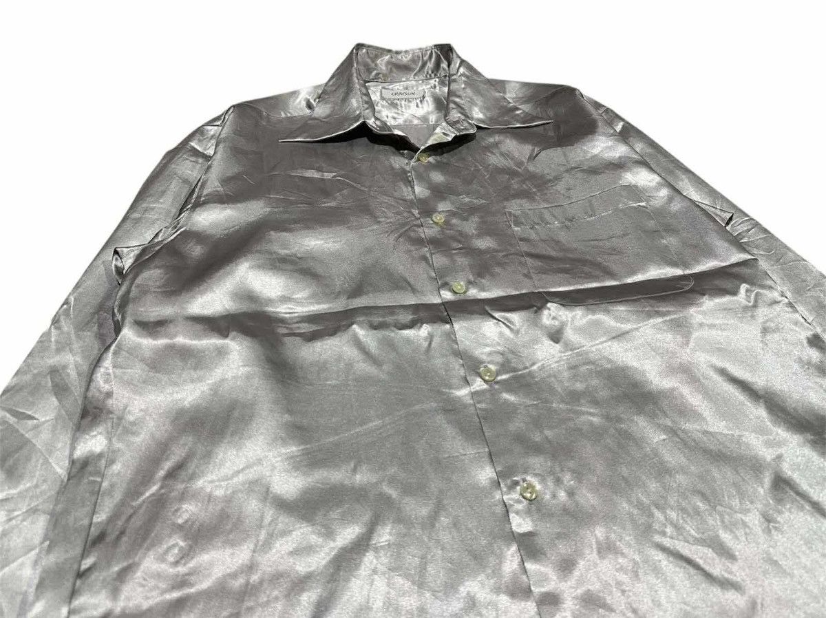 Japanese Brand 🔥 Japanese Vintage Craysun Metallic Silver Shirt Long Sleeve Size US XL / EU 56 / 4 - 2 Thumbnail