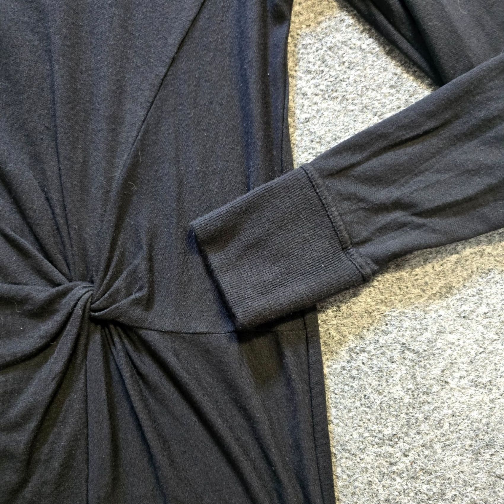 Athleta Athleta Sweater Womens Small Black Long Sleeve Knotted Sweatshirt Casual Capsule Size S / US 4 / IT 40 - 3 Thumbnail