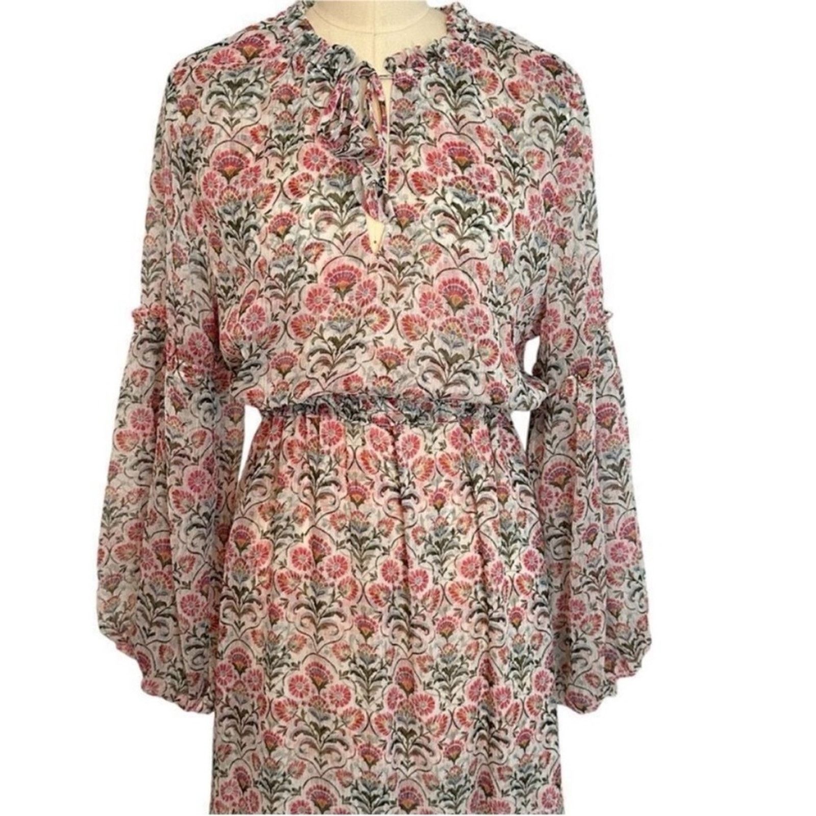 MISA Los Angeles NWT MISA Los Angeles $390 Amata Pink Cottage Dress XS Size XS / US 0-2 / IT 36-38 - 6 Thumbnail