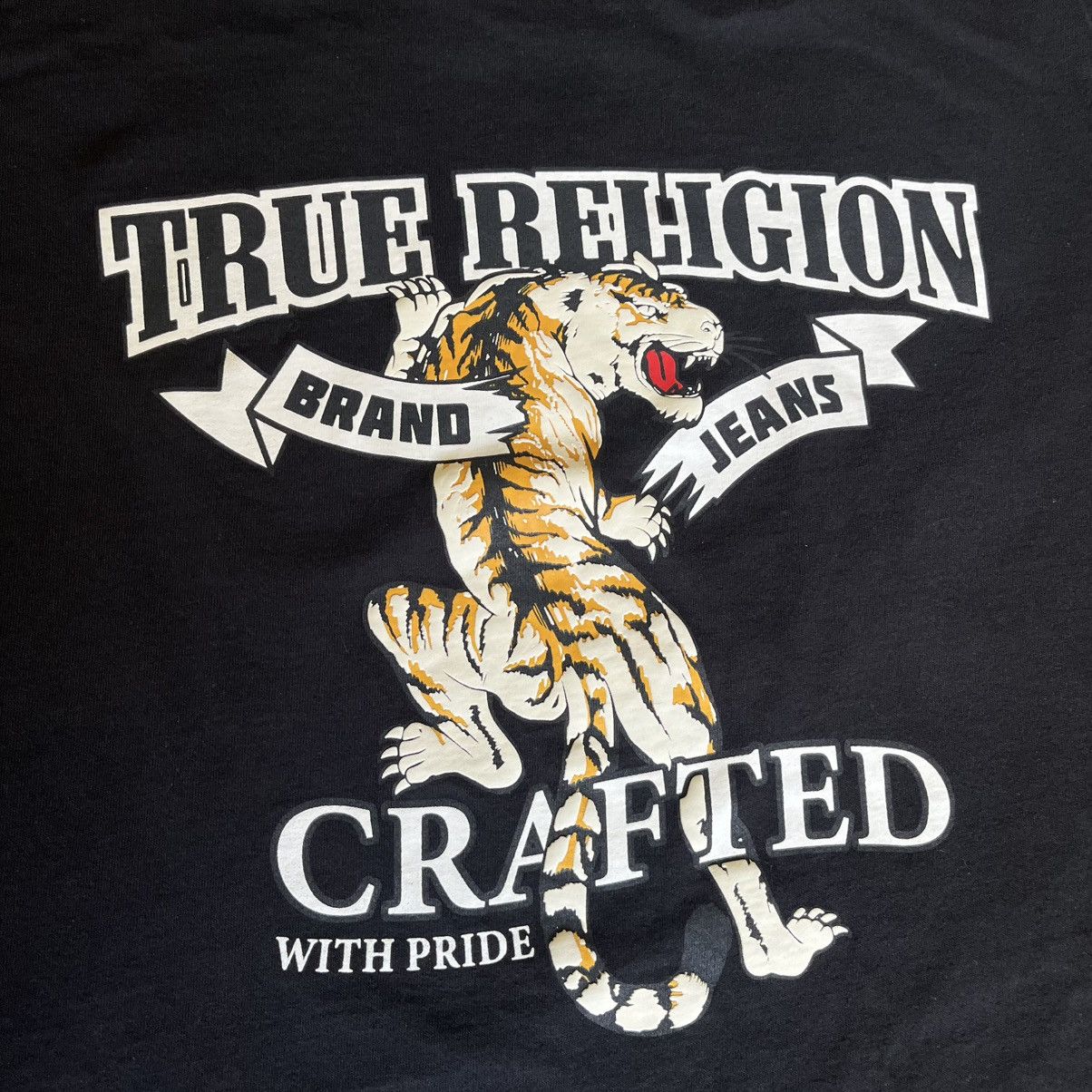 True Religion × Vintage Vintage True Religion Tiger Crafted Relaxed Graphic Logo Tee Size US L / EU 52-54 / 3 - 3 Thumbnail