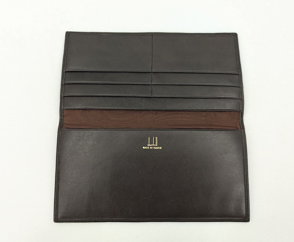 Alfred Dunhill vintage DUNHILL leather minimalist bi fold long wallet Size ONE SIZE - 5 Thumbnail