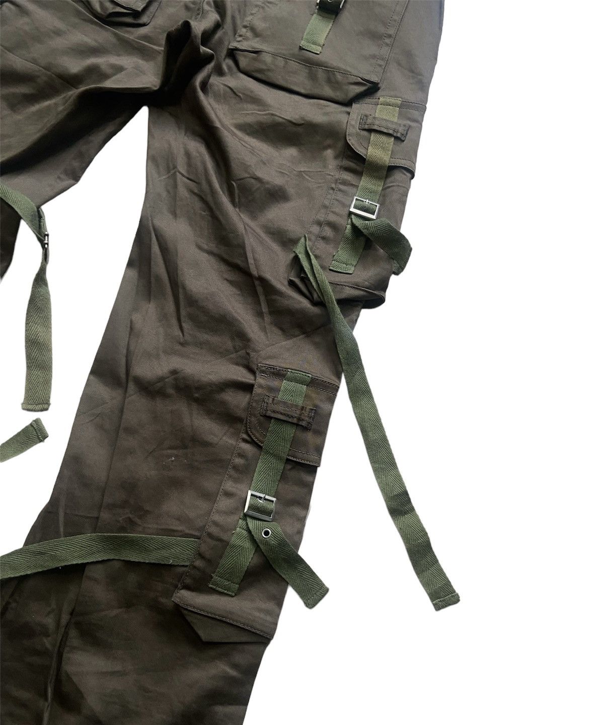 Japanese Brand Vintage Modem Lovers Tactical Bondage Flare Pants Size US 30 / EU 46 - 8 Thumbnail