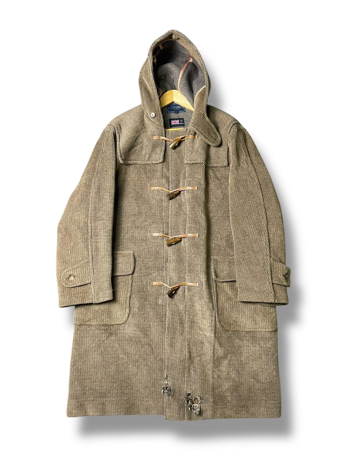 Japanese Brand × Vintage BAKER STREET Brand Long Hooded Duffle Coat (77) Size US L / EU 52-54 / 3 - 1 Thumbnail