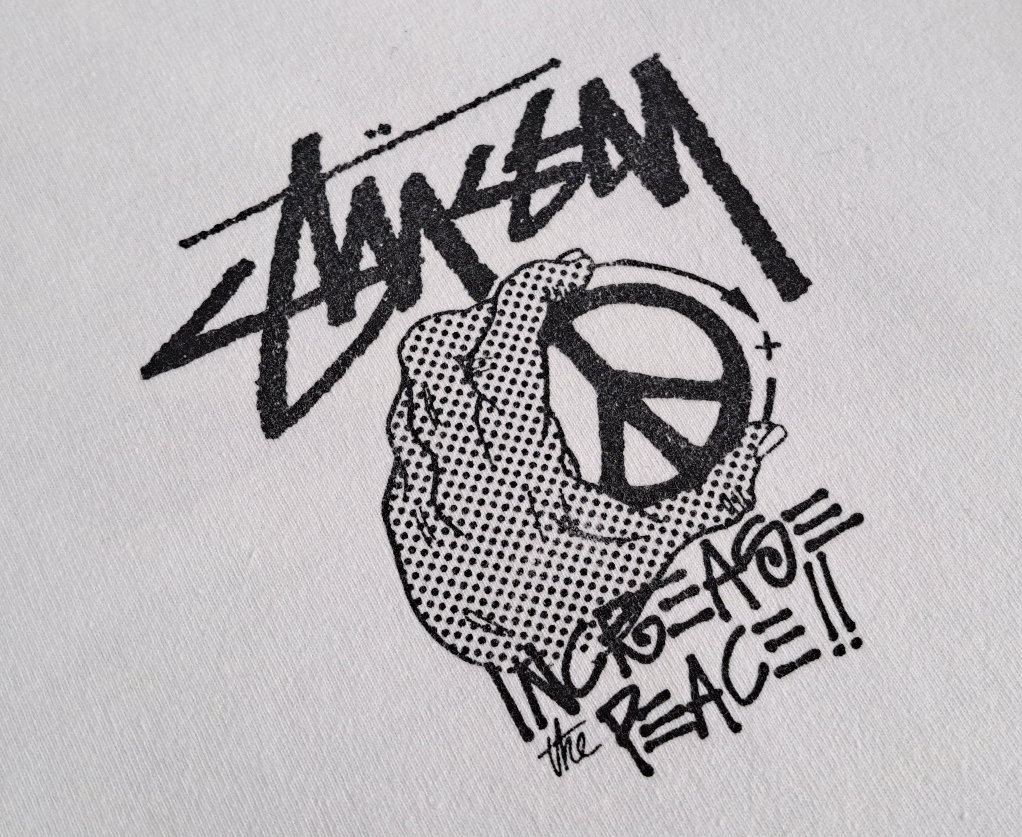 Stussy × Vintage Vintage Stussy Increase the Peace t-shirt. Size US M / EU 48-50 / 2 - 5 Thumbnail