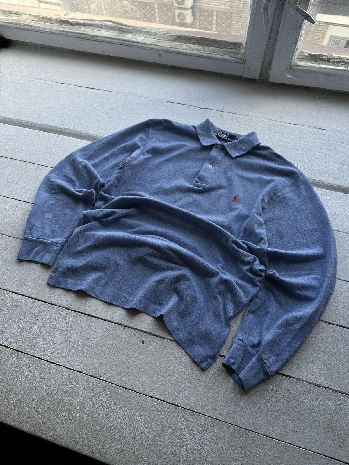 Designer × Polo Ralph Lauren × Vintage 🚨90s Ralph Lauren Polo Sport USA Rugby Sweatshirt Striped Size US M / EU 48-50 / 2 - 2 Thumbnail